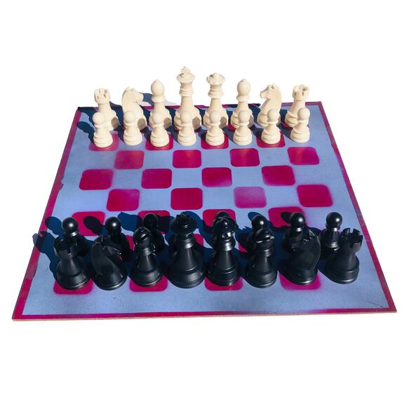 Large Chess Set - Purple Violet - Picture 1 of 12